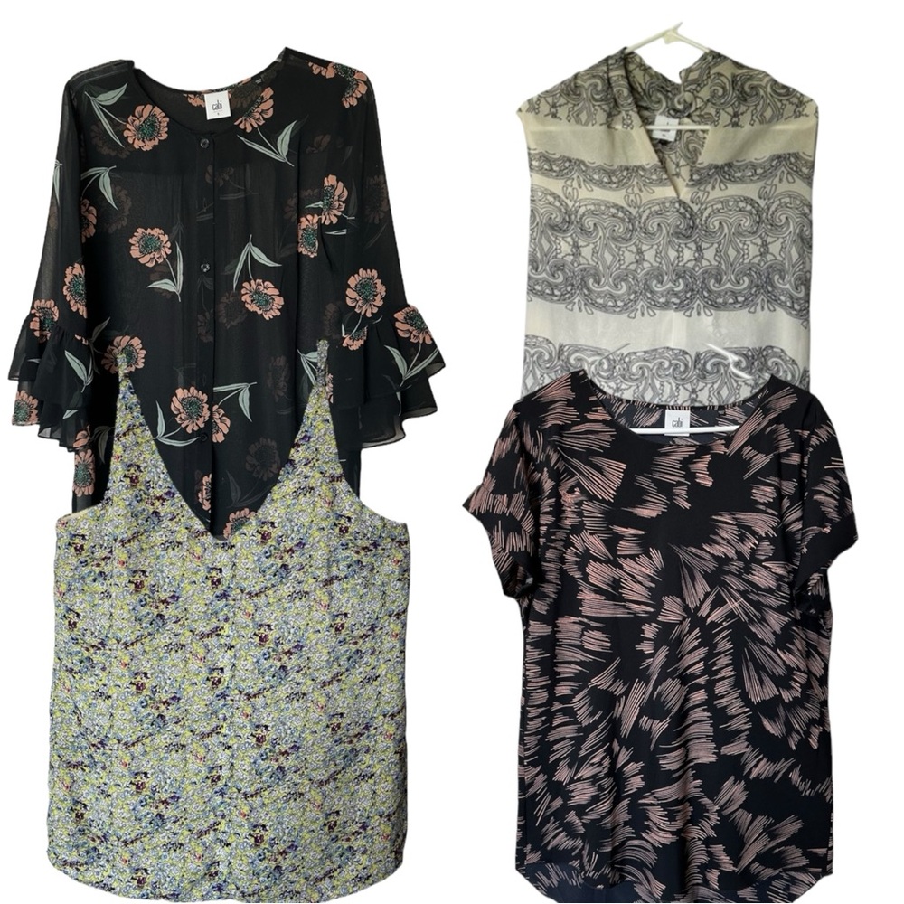 Cabi Size Small Bundle Lot of 4 Blouses